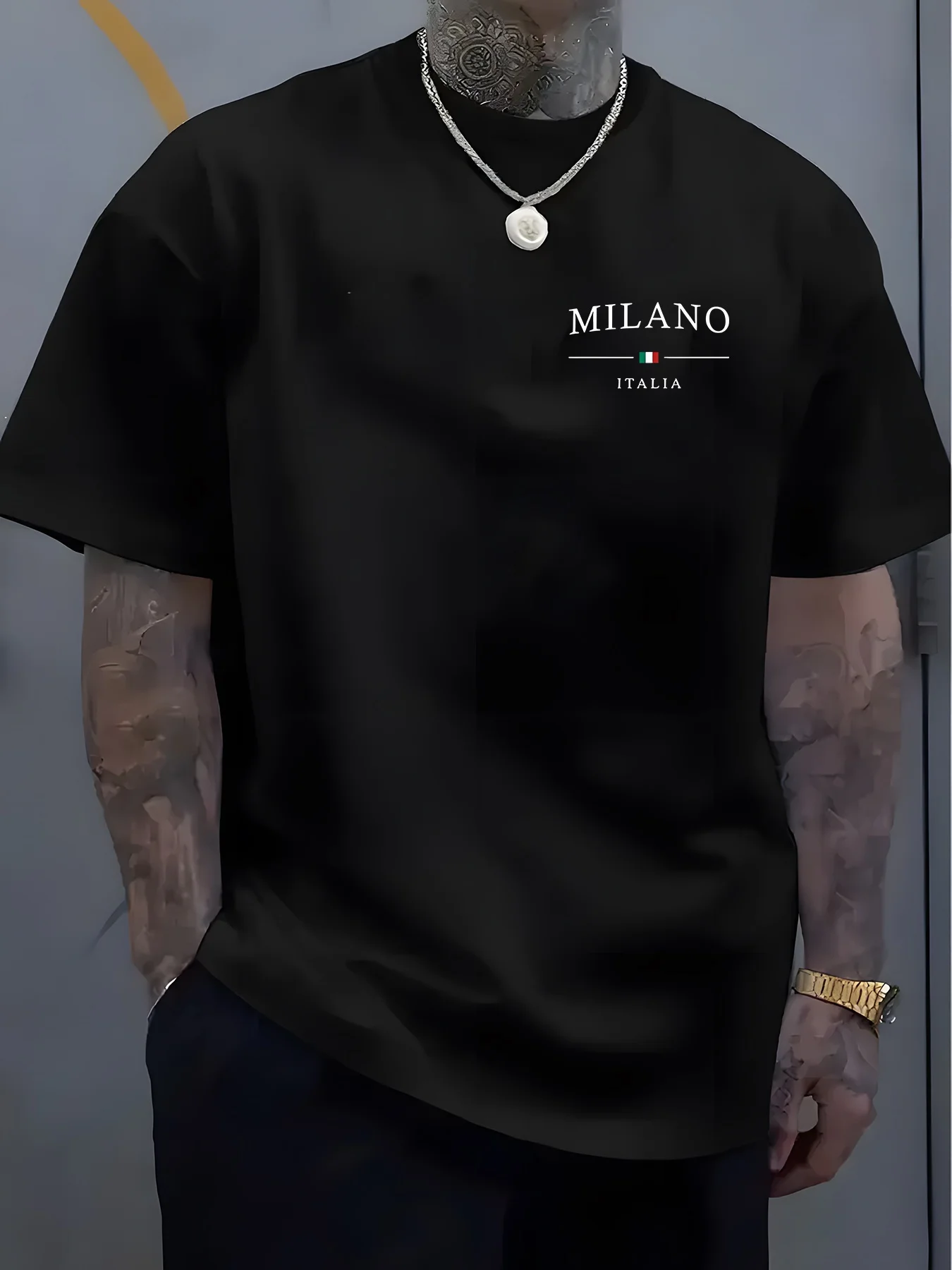 Street Fashion Milan - Milan ITALIA Baskı Erkek Kadın T-shirt