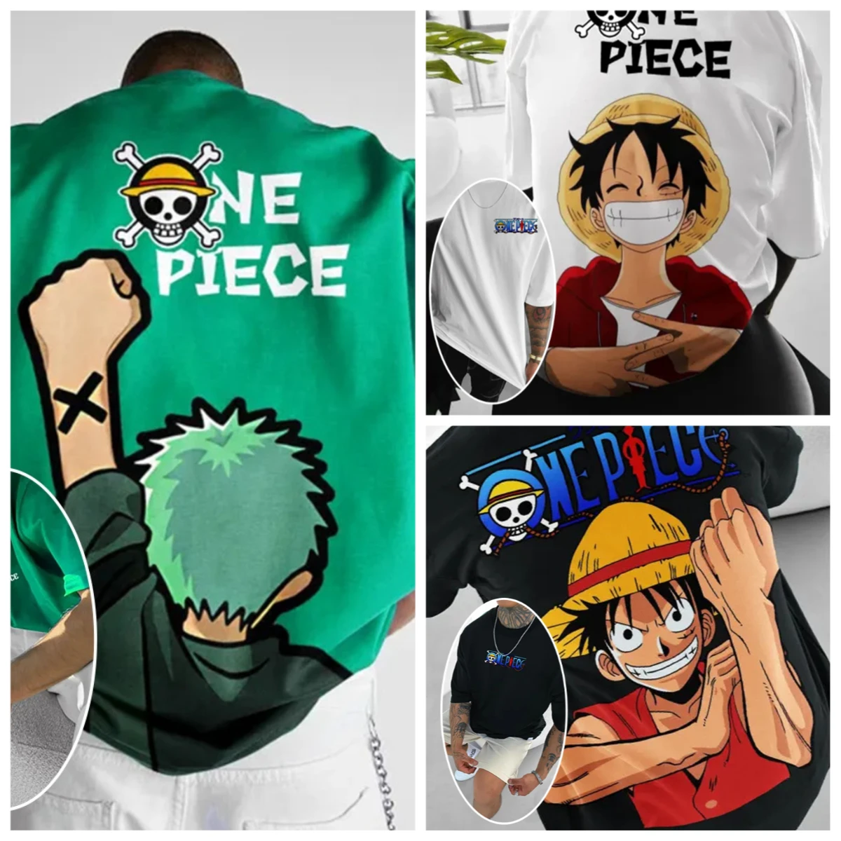 Street Fashion Trends 2025 - TEK PARÇA Luffy Zoro 2025 Yaz
