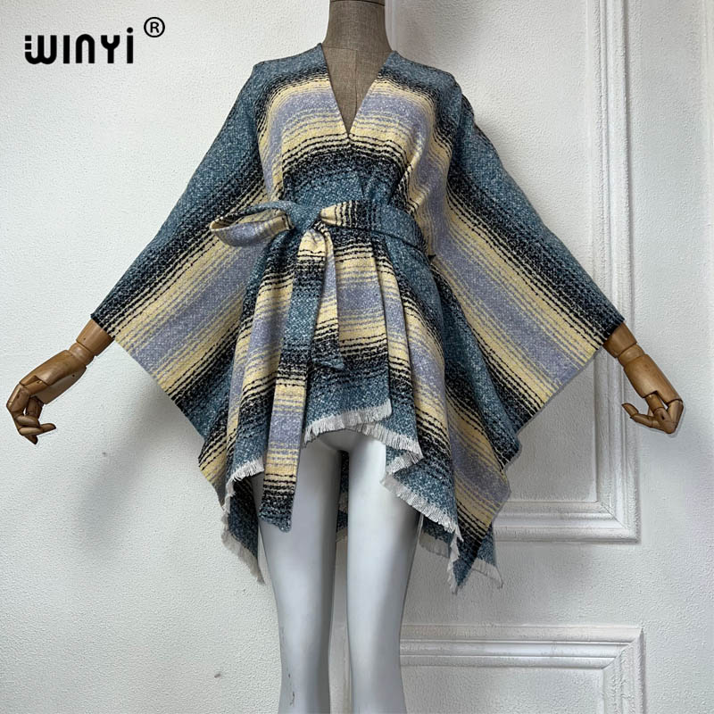 Street Fashion Kimono - WINYI kış ceket kadınlar için Retro