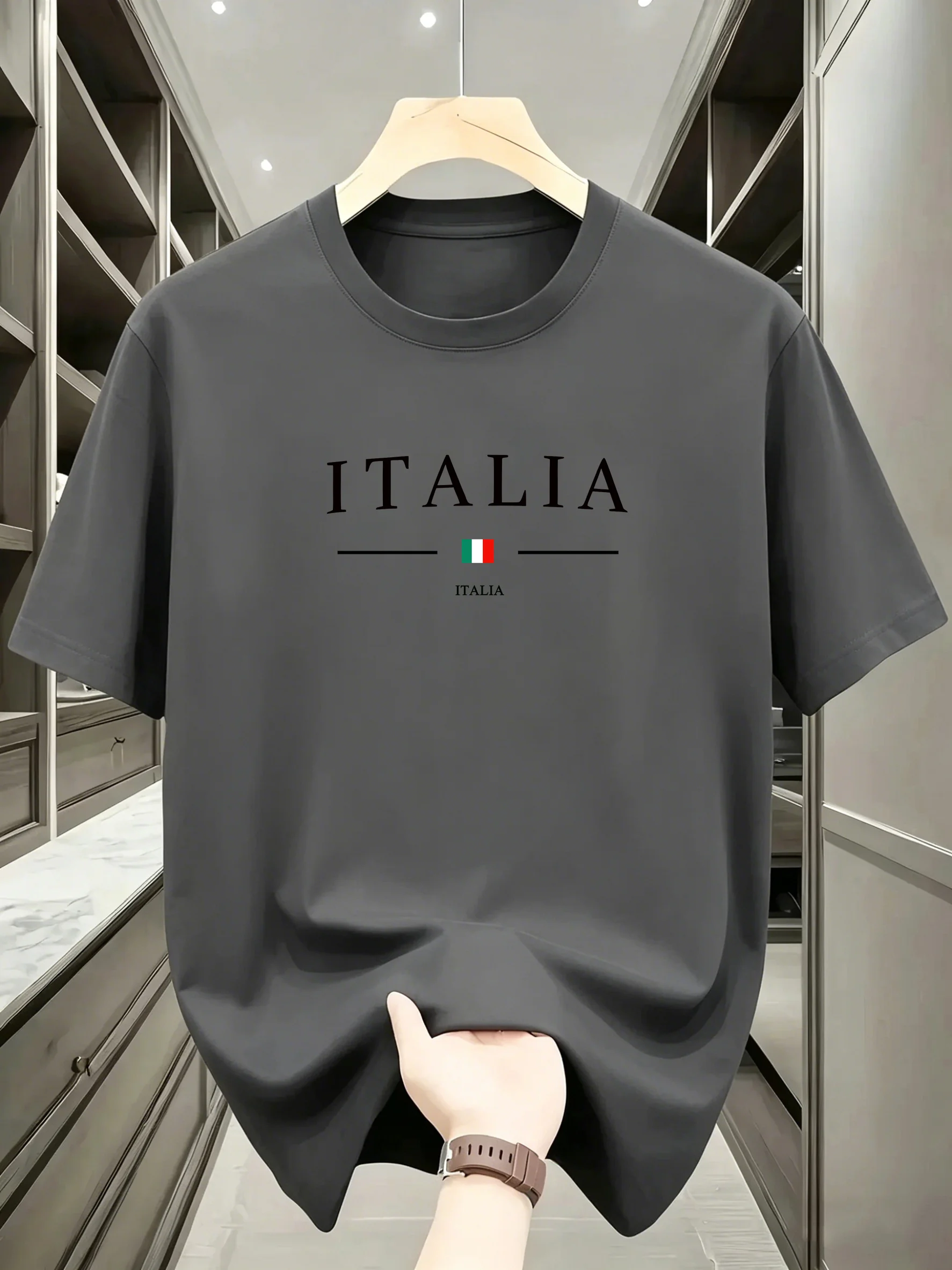 Street Fashion Milan - Erkek Yaz Sporları Çabuk Kuruyan Tişört