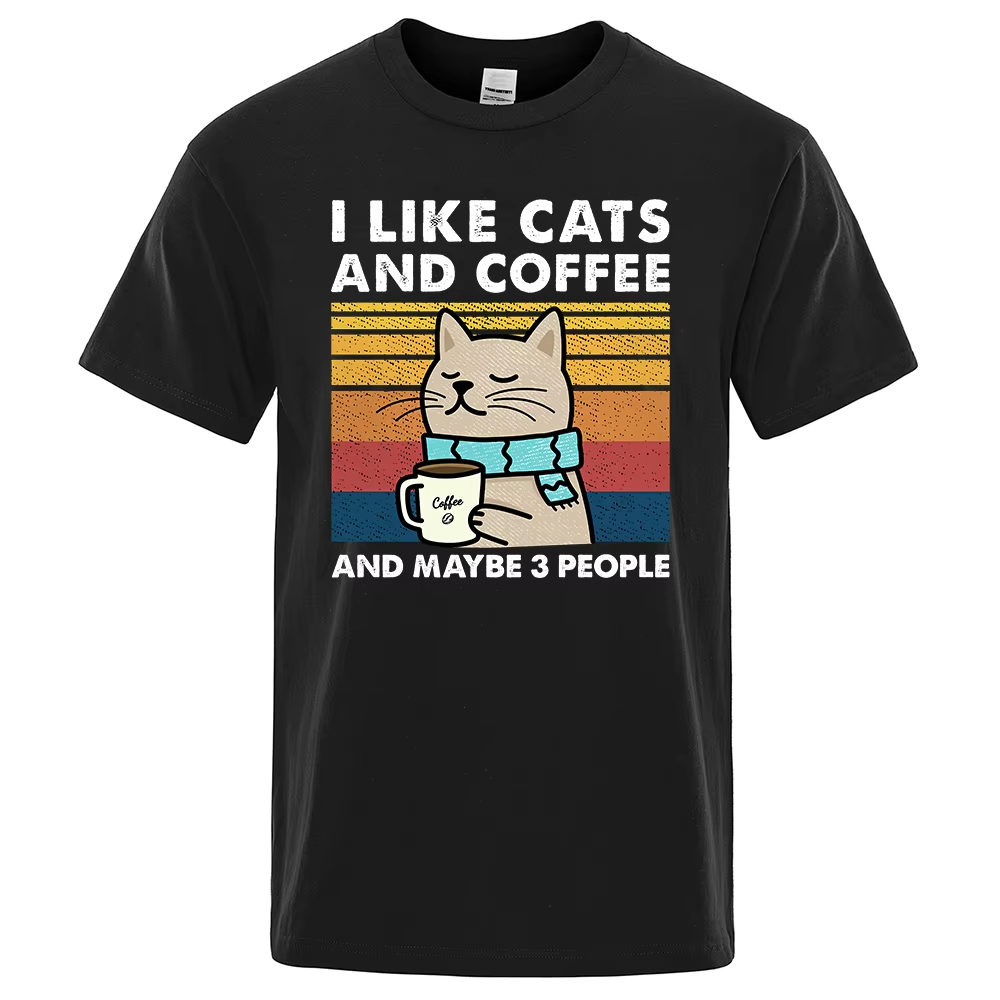 Fashion Street Cat - Kedileri ve Kahveyi Seviyorum Sokak Komik