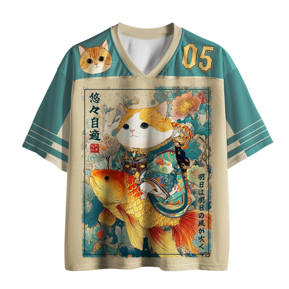 Fashion Street Cat - Japon Harajuku Karikatür Kedi Koi 3D
