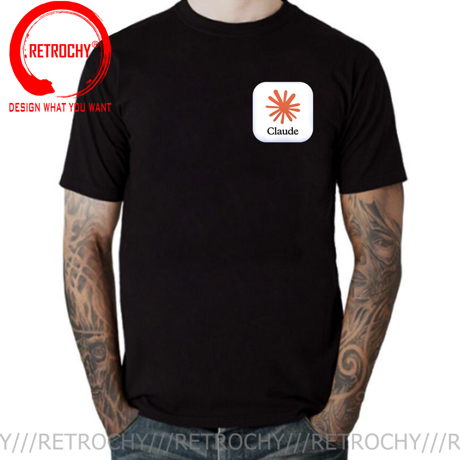 Street Fashion Brand Logo - Claude AI Logo T Shirt Komik