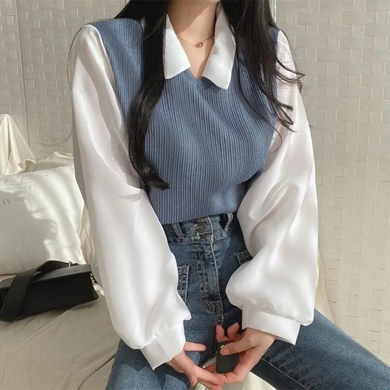 Street Fashion In Korea - Yazlık Bluz Kadın Kore Tarzı Sahte
