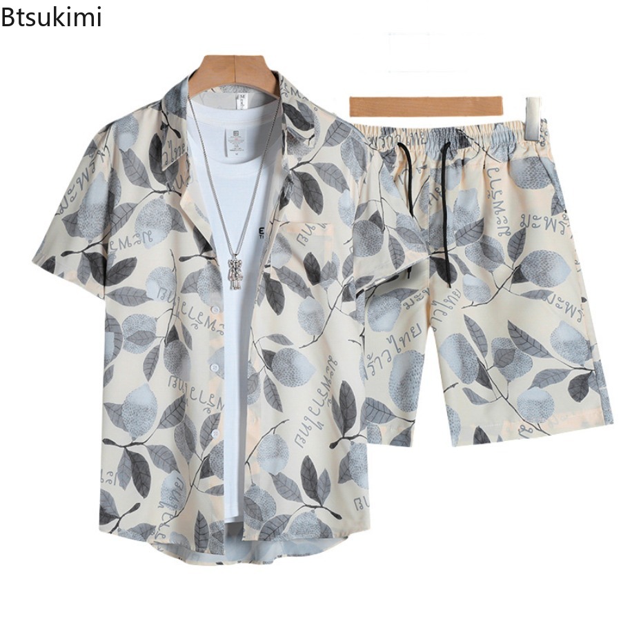Street Summer Fashion - 3D Baskılı Erkek Kısa Kollu Gömlek