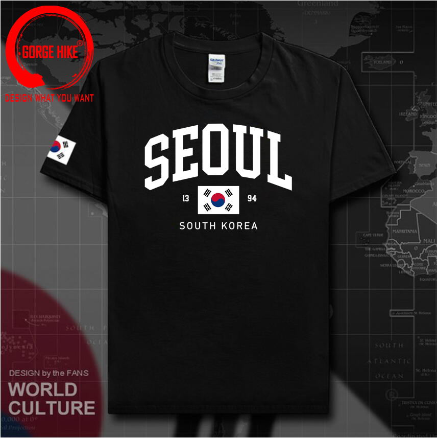 Street Fashion Seoul - Seul Güney Kore Bayrağı Unisex Tees