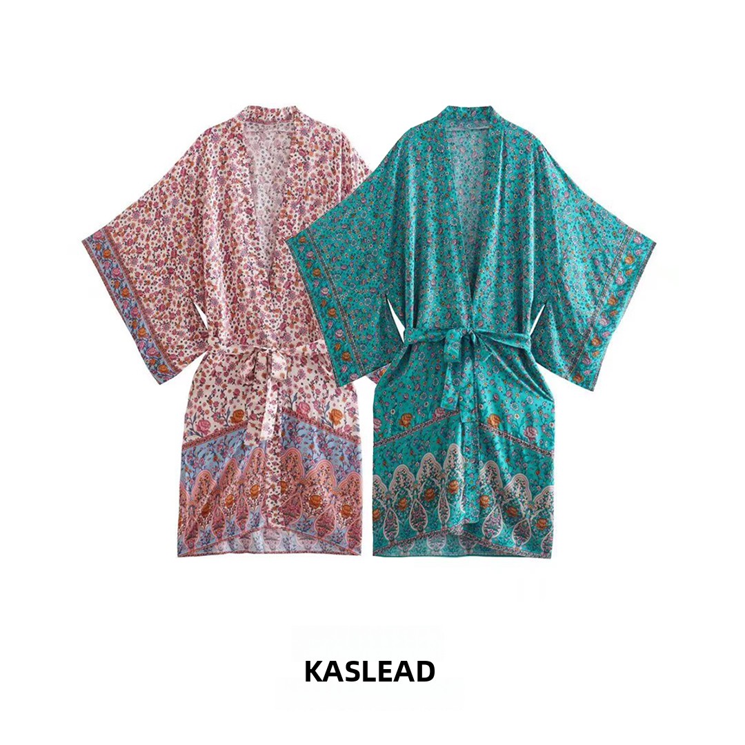 Street Fashion Kimono - KASLEAD Yeni kadın Moda Basit Zayıflama