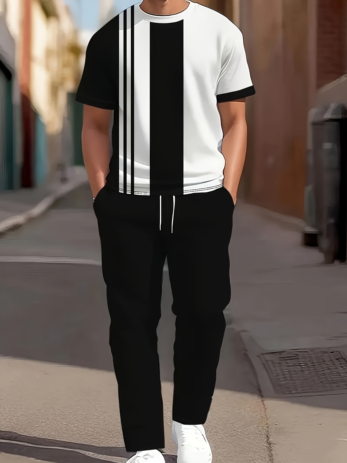 Street Summer Fashion - 2026 Yaz Yeni Erkek Kısa Kollu
