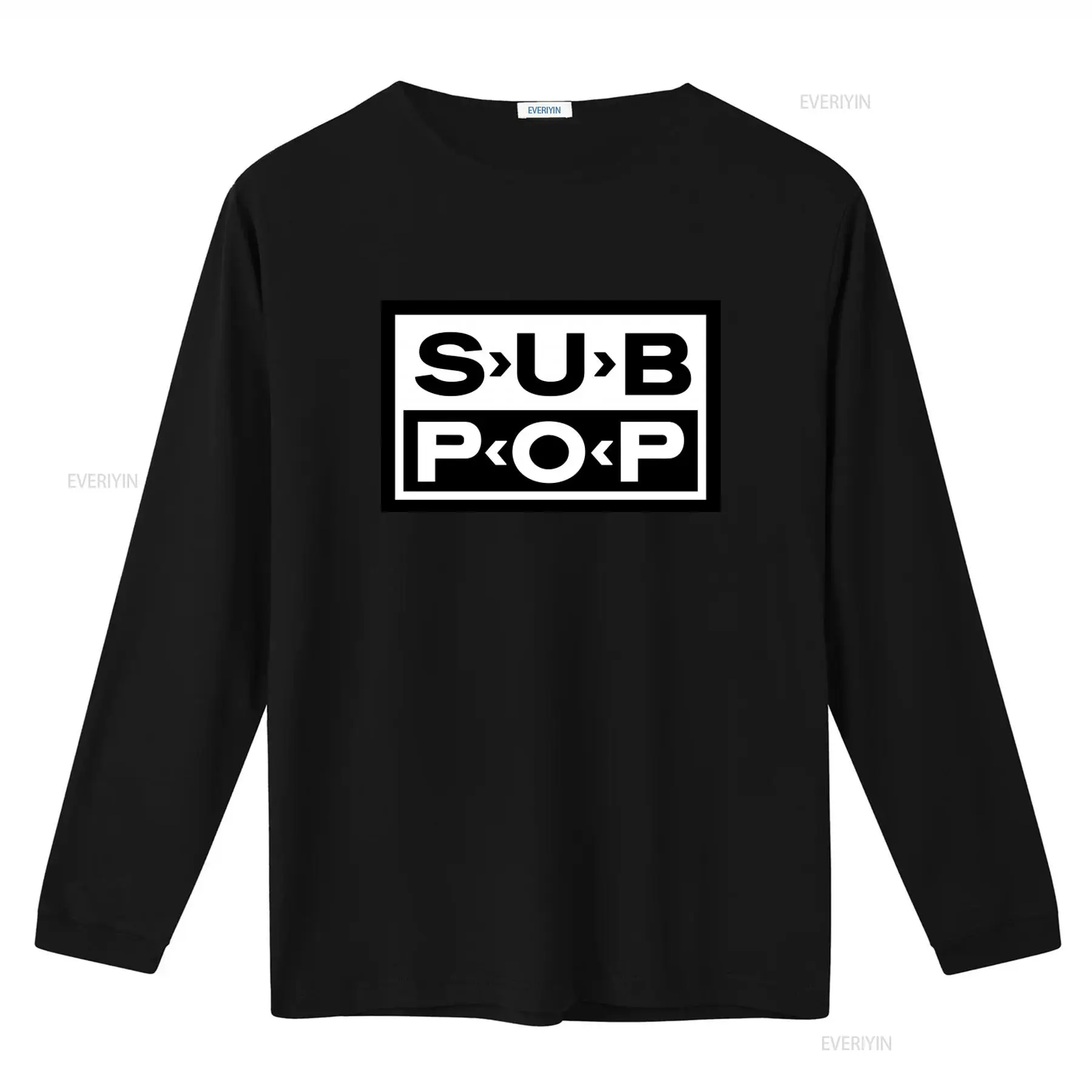 Sub Pop Logolu Tişört Siyah Be - Street Fashion Logo incelemesi ve fiyatı