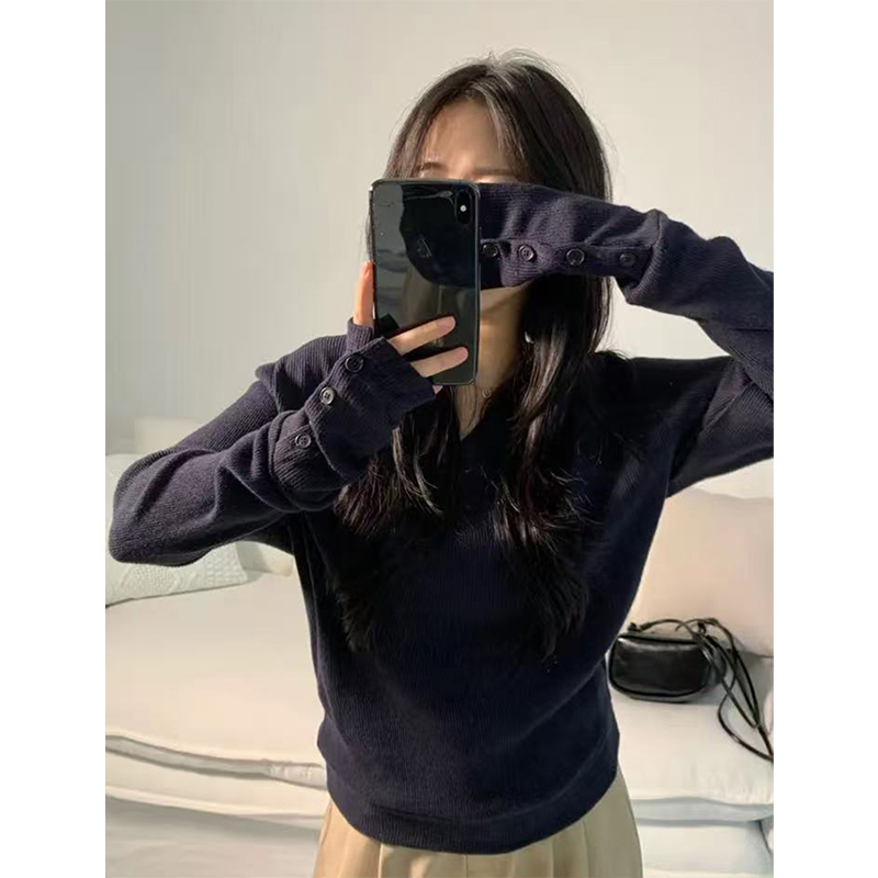 MEXZT streetwear gri kazak kad - Street Fashion In Korea incelemesi ve fiyatı