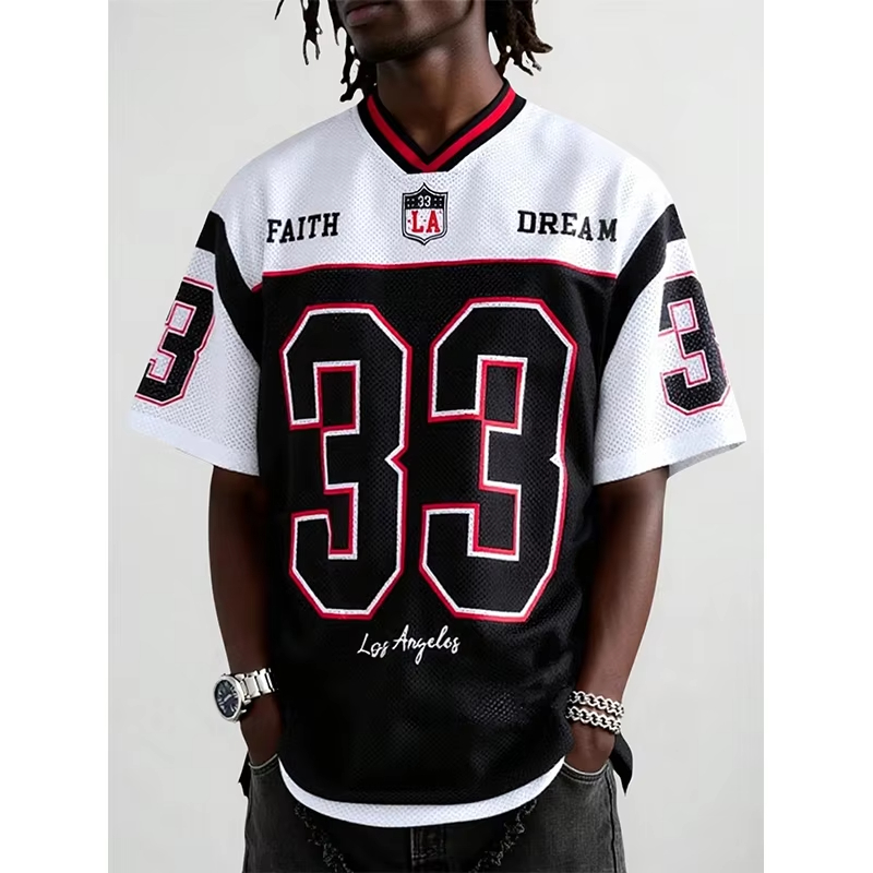 2026 Jersey Erkek Tişört Geniş - Street Fashion Los Angeles incelemesi ve fiyatı