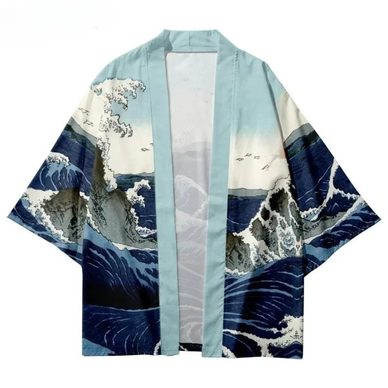 Modaya Uygun Dalga Desenli Gel - Street Fashion Kimono incelemesi ve fiyatı
