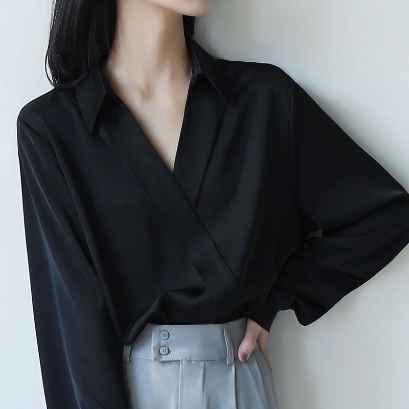 Gidyq kadınlar siyah şifon göm - Street Fashion In Korea incelemesi ve fiyatı