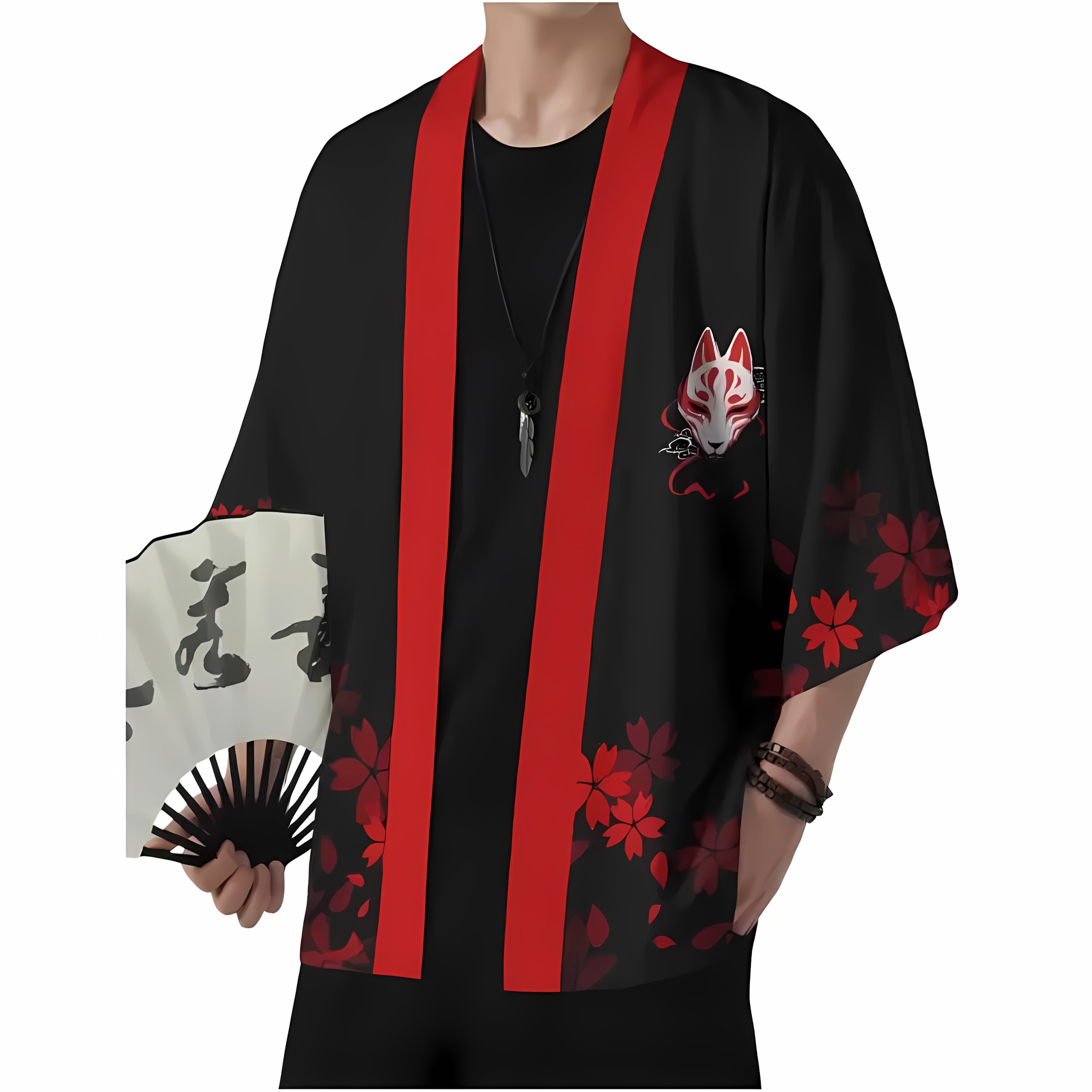 2026 Yaz Yeni Stil Erkek Kimon - Street Fashion Kimono incelemesi ve fiyatı