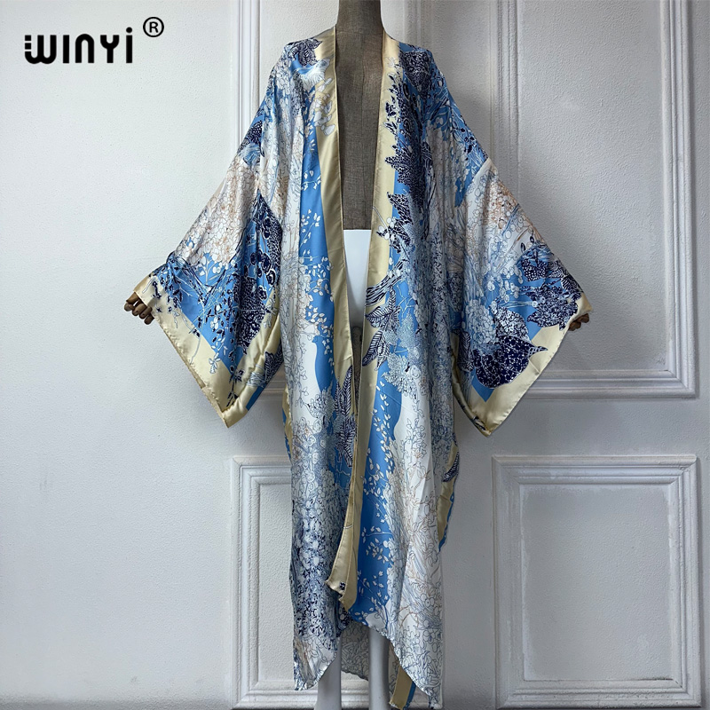WINYI yaz moda kimono afrika B - Street Fashion Kimono incelemesi ve fiyatı
