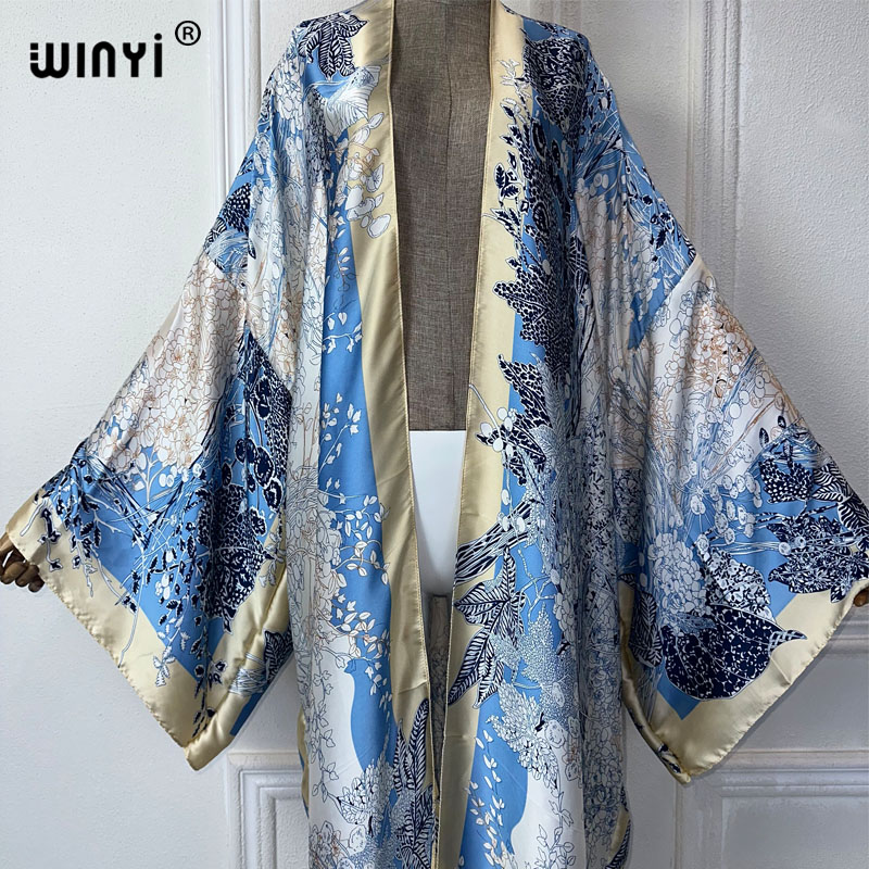 WINYI yaz moda kimono afrika B - Street Fashion Kimono incelemesi ve fiyatı