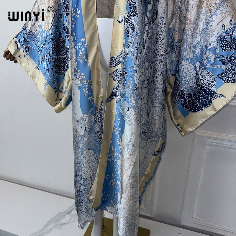 WINYI yaz moda kimono afrika B - Street Fashion Kimono incelemesi ve fiyatı