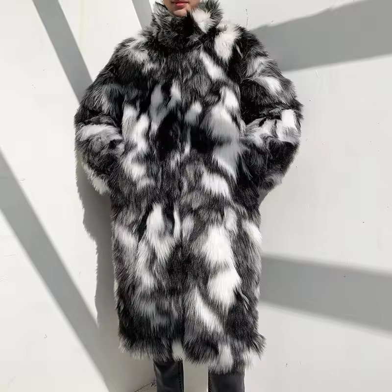 Kış Hip Hop Uzun Taklit Kürk C - Street Fashion In Korea incelemesi ve fiyatı