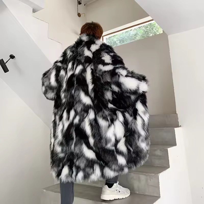 Kış Hip Hop Uzun Taklit Kürk C - Street Fashion In Korea incelemesi ve fiyatı