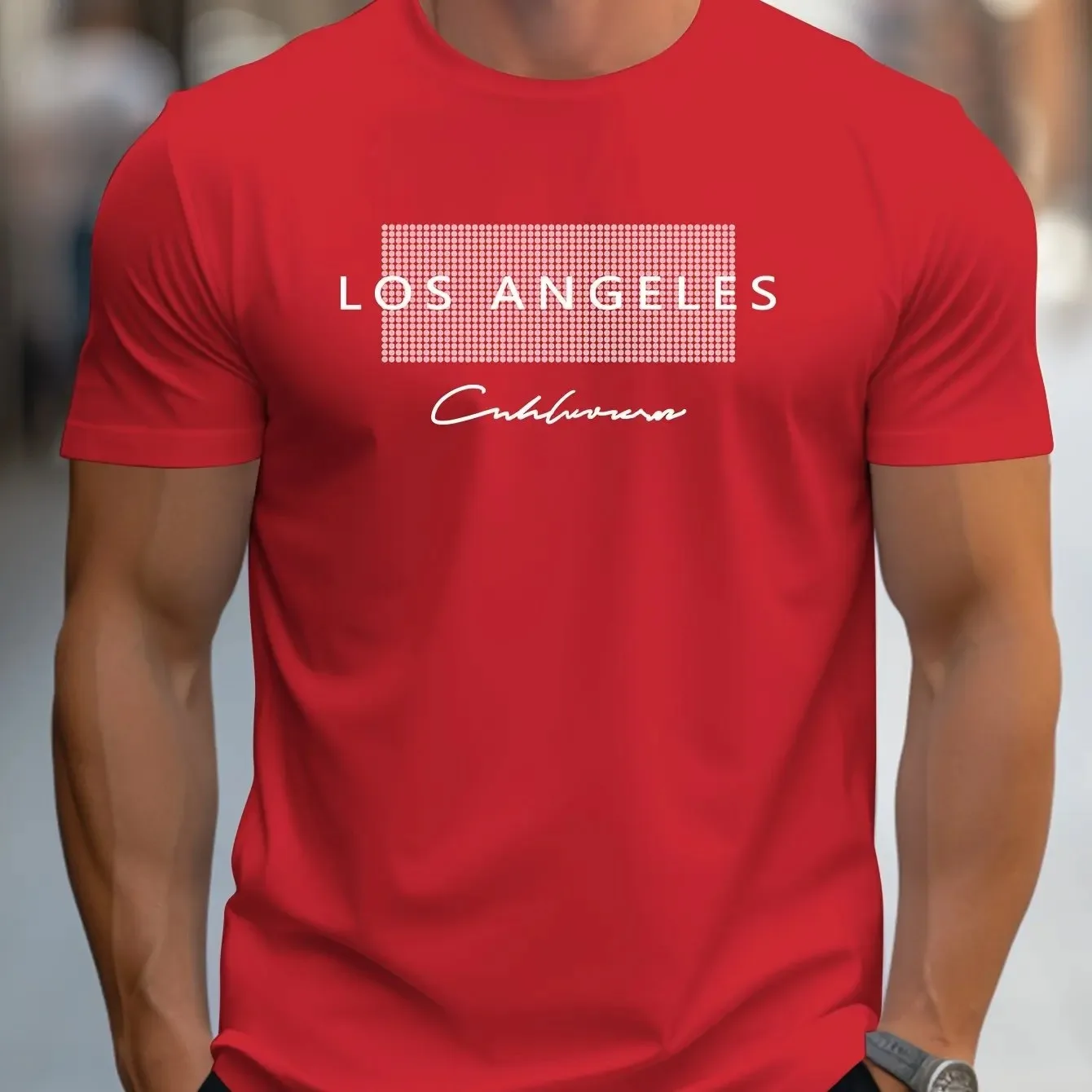 Yazlık Erkek Rahat Bol Tişört  - Street Fashion Los Angeles incelemesi ve fiyatı