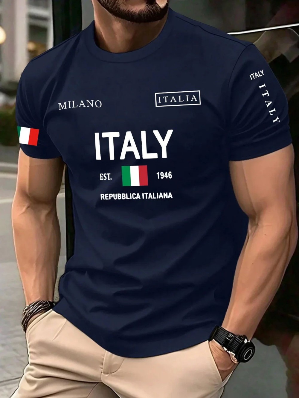 Avrupa ve Amerikan erkek yazlı - Street Fashion Milan incelemesi ve fiyatı