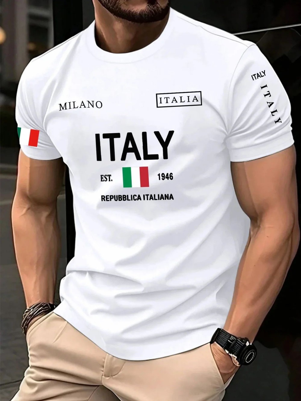 Avrupa ve Amerikan erkek yazlı - Street Fashion Milan incelemesi ve fiyatı