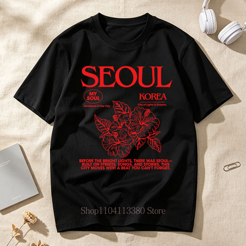 Kore Tarzı Seul Hibiscus Baskı - Street Fashion Seoul incelemesi ve fiyatı