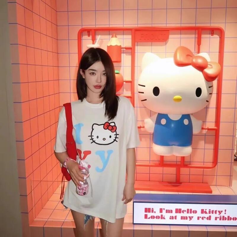 Kısa Kollu Sanrio Yaz Saf Pamu - Street Summer Fashion incelemesi ve fiyatı