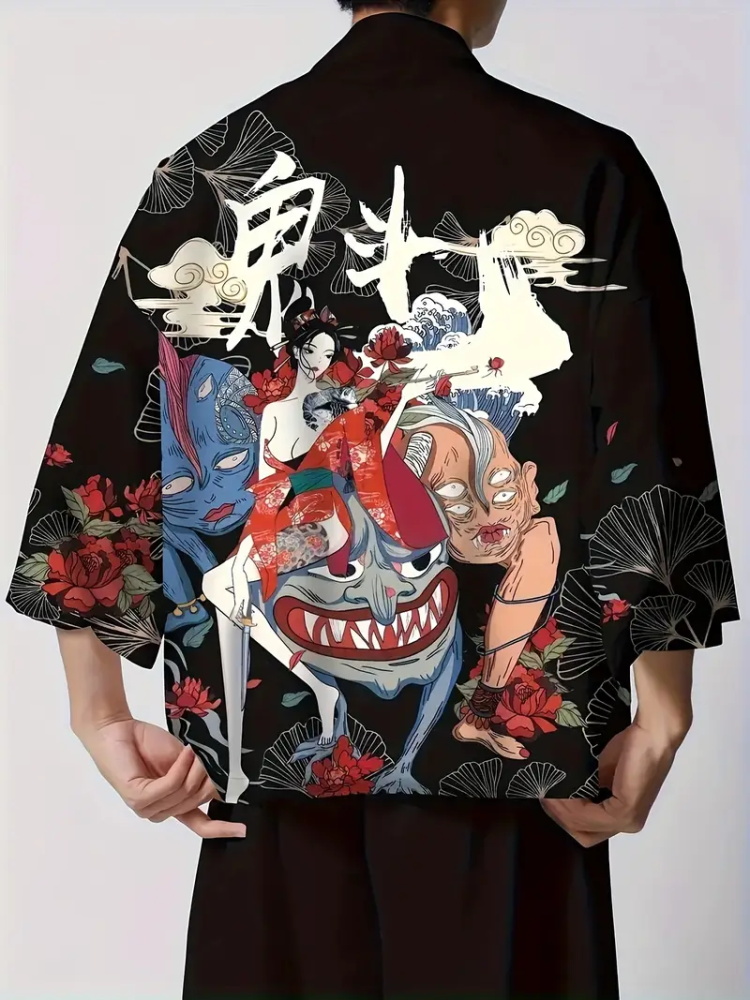 Erkek Modası Japon Yaz Kimono  - Street Fashion Kimono incelemesi ve fiyatı